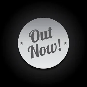 Silver badge label theme Stock Illustration