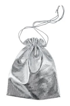 Silver bag Stock Photos