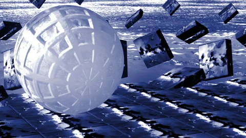 Silver Ball Stock Footage 162040792