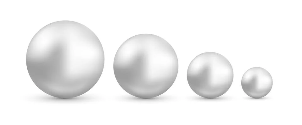 Silver ball sphere 3d button drop isolated molecule glob vector bubble. Chrome Illustrazione stock
