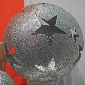 Silver ball star Stock Photos