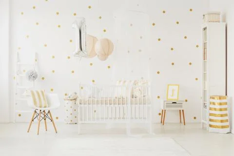 Silver balloon for birthday Stock-Fotos