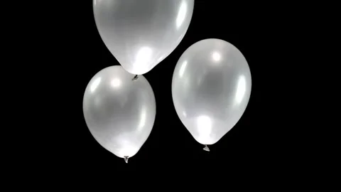Silver Balloons Falling: A Stunning Disp... | Stock Video | Pond5