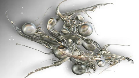 Silver balls Stock Footage 137382752