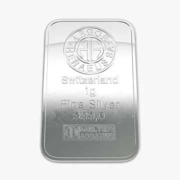 3D Model: Silver Bar 1g 3D Model ~ Buy Now #90890343 | Pond5