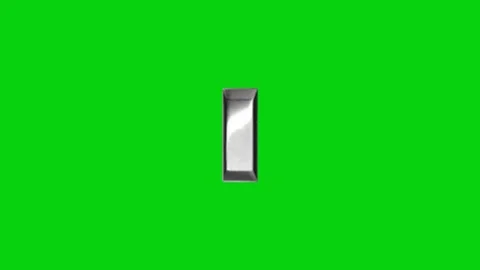 Silver bar animation on green screen Vidéo 329331531