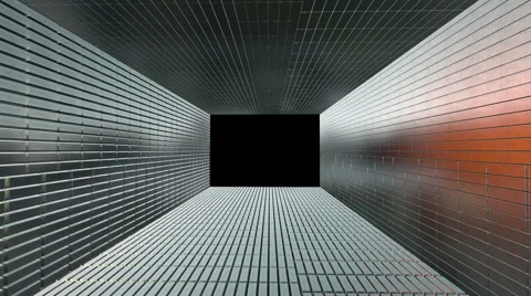 Silver Bars Corridor hall Stock Footage 45030394