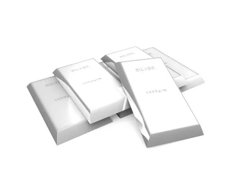 Silver bars Stock Illustration