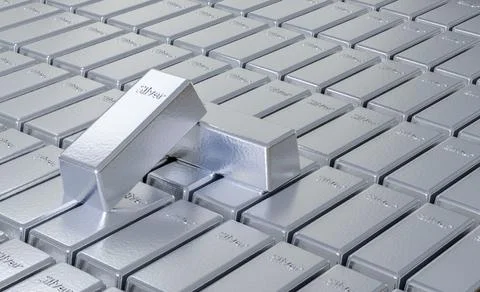 SILVER BARS Illustrazione stock
