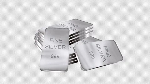 Silver Bars Pack Stock Footage 329099632