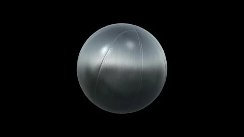 Silver Baseball Ball Animation Stock Footage 116283658