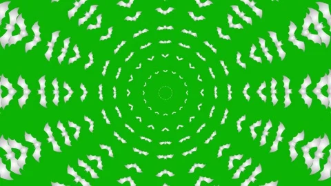 Silver bat circle background green Stock Footage 251573909