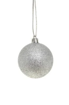 Silver bauble Stock Photos