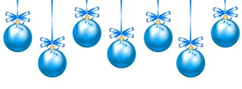 Silver baubles Stock Illustration