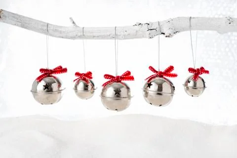 Silver Baubles Stock Photos