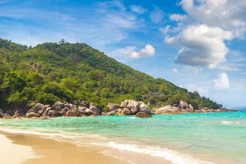 Silver Beach on Samui Foto stock