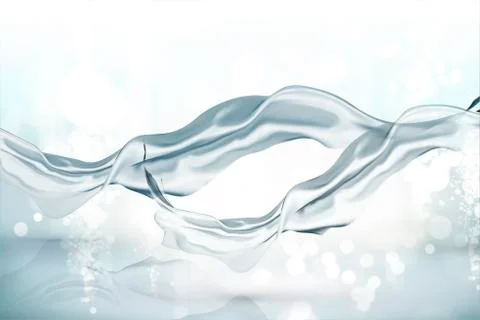 Silver blue satin background 스톡 일러스트
