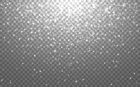 Silver bokeh background. Glitter light burst. White particles and sparks Stock Illustration