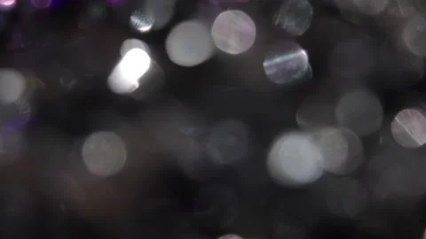 Silver bokeh background video light leaks Vídeo Stock 318361974