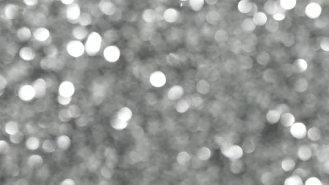 Silver Bokeh Glitter Background Stock Footage 265874985