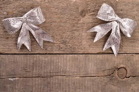 Silver bows Stock Photos