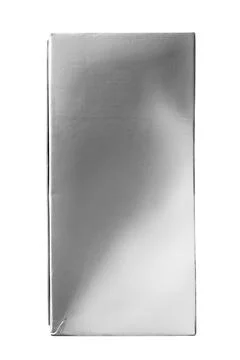 Silver box isolated Stock Photos