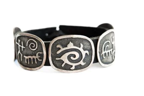 Silver bracelet Stock Photos