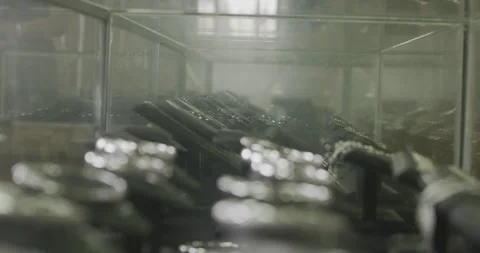 Silver bracelets in shed Side view Stock Footage 141363520