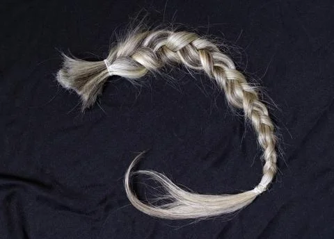 Silver braid Foto stock