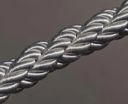 Silver Braided Rope Stock Photos