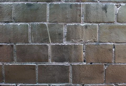 Silver brick wall Stock Photos