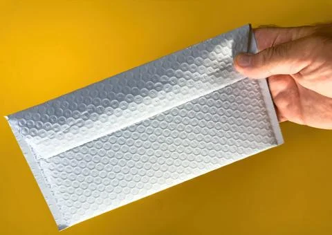 Silver Bubble Mailer Stock Photos