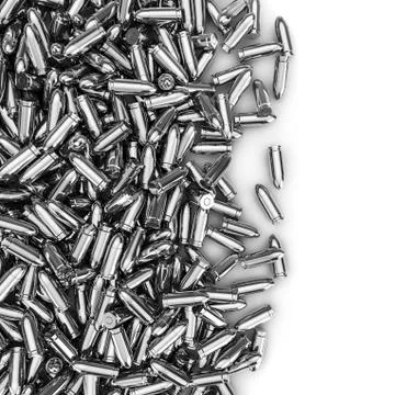 Silver bullets spill 스톡 일러스트