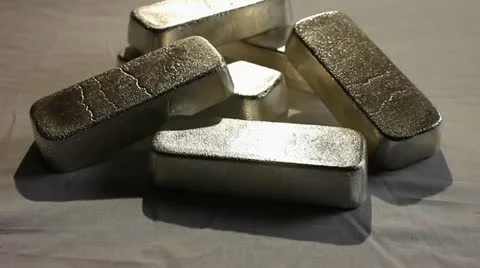 SILVER BULLION BARS 4 Stock Footage 12157343