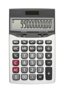 Silver calculator Stock Photos