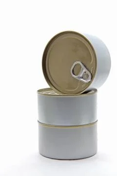 Silver can Foto stock