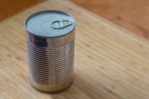 Silver can Stock-Fotos