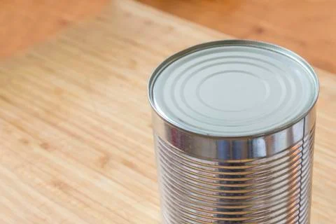 Silver can Stock-Fotos