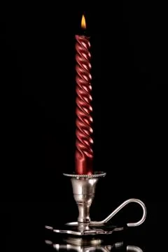 Silver candlestick Stock Photos