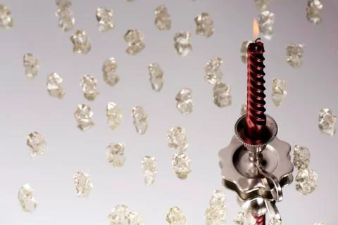 Silver candlestick Stock Photos