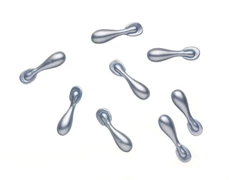Silver capsule with a cream for face Stock Photos