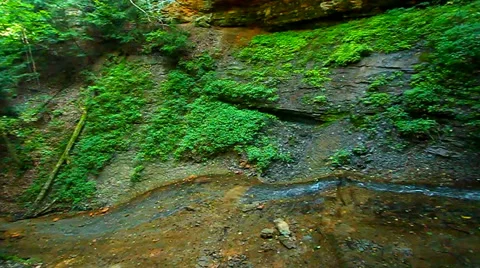 Silver Cascade Falls in Indiana Stock-Footage 57331365