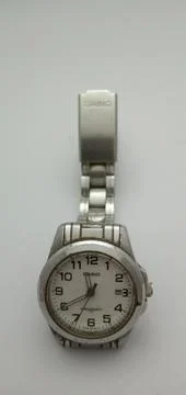 Silver Casio Watch Foto stock
