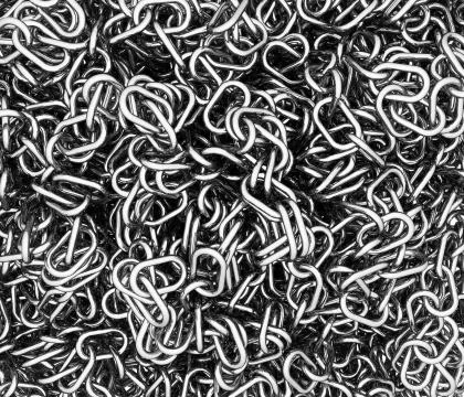 Silver chain Illustrazione stock