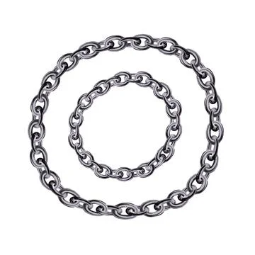 Silver chain Stock Illustration