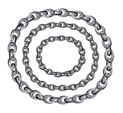 Silver chain Stock Illustration