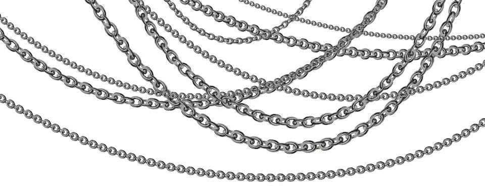 Silver chain Stock Illustration