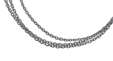 Silver chain Stock Illustration