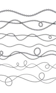 Silver chain Stock Illustration