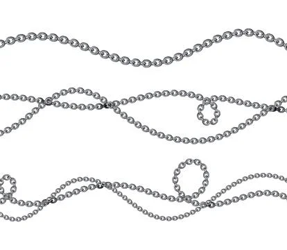Silver chain Stock Illustration